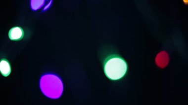 Parlak çok renkli yuvarlak şekil doygun renkler tasarım soyut bokeh arka plan