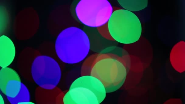 Abstract Bokeh Background Bright Multicolor Shape Saturated Colors Design — Stock Video