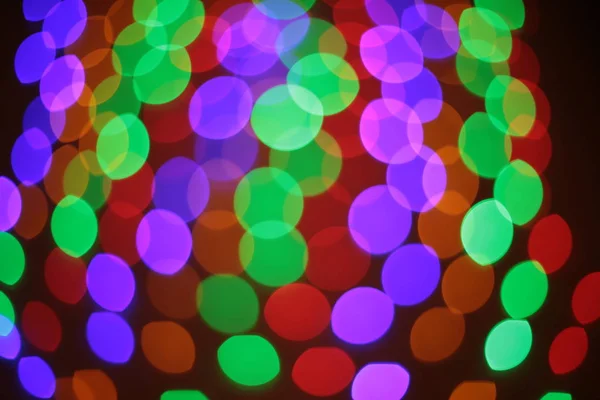Abstracte Achtergrond Van Bright Multicolor Cirkel Van Bokeh Lights Verzadigde — Stockfoto