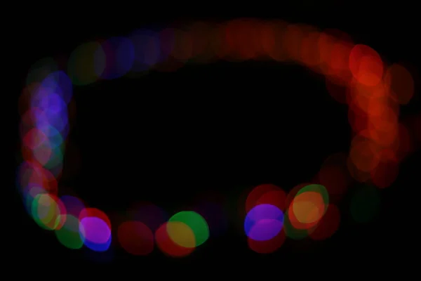 Абстрактный Фон Яркого Многоцветного Круга Боке Огней Насыщенных Цветов Дизайн — стоковое фото