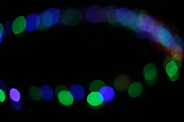 Абстрактный Фон Яркого Многоцветного Круга Боке Огней Насыщенных Цветов Дизайн — стоковое фото