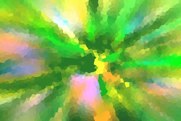 Αφηρημένο Φόντο Του Φωτεινών Πράσινων Πολύχρωμο Ανάμικτα Κορεσμένα Χρώματα Εικονογραφημένο — Φωτογραφία Αρχείου