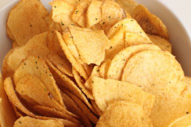 cips makro fotoğraf arka plan, lezzetli snack