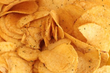 cips makro fotoğraf arka plan, lezzetli snack