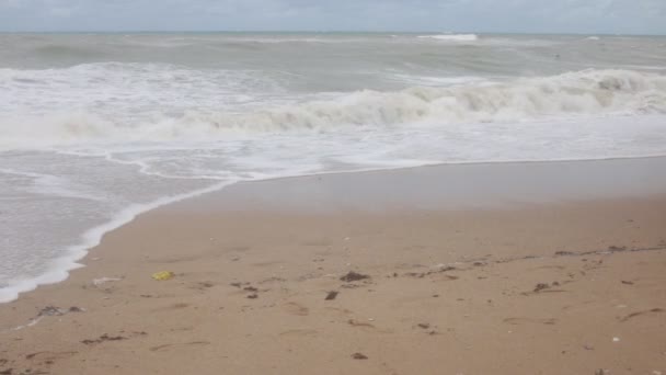 Storm Svartehavet Dårlig Vær Sterk Vind Fem Punkts Fareskala – stockvideo