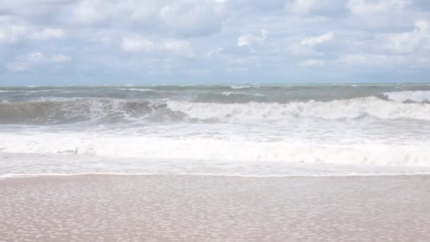 Tormenta Mar Negro Mal Tiempo Fuerte Viento Escala Cinco Puntos — Vídeos de Stock