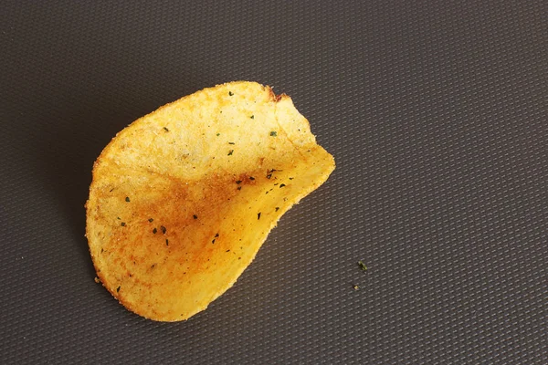 Tuz Baharatlar Patates Cipsi Lezzetli Yüksek Sesle Crunch Ile Iştah — Stok fotoğraf