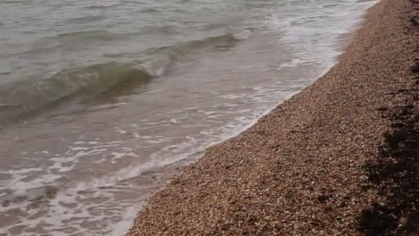 Alba Sull Oceano Bellissima Vista Sull Acqua Insolita Pendenza Colori — Video Stock