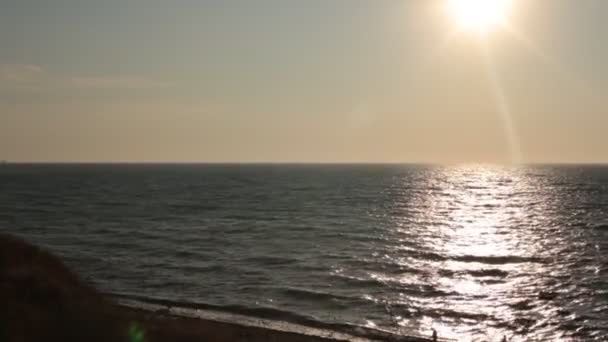 Amanhecer Oceano Bela Vista Água Gradiente Incomum Cores Céu Relaxamento — Vídeo de Stock