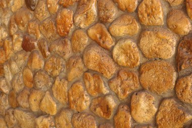 El yapımı taş duvar sıradışı tasarım