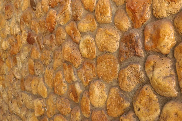 Muro Piedra Hecho Mano Diseño Inusual — Foto de Stock