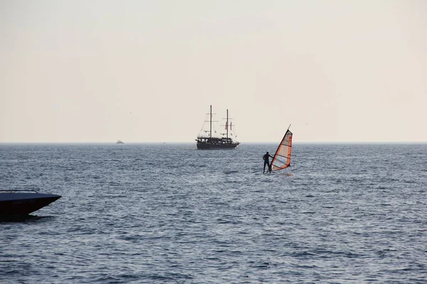 Marmaris Turquía Septiembre 2019 Vela Windsurf Actividades Acuáticas —  Fotos de Stock