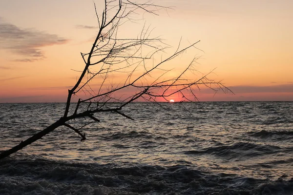 Αυγή Δίπλα Στη Θάλασσα Της Ειρήνης Από Τοπίο Ηλιοβασίλεμα Από — Φωτογραφία Αρχείου
