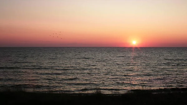 Landscape natural sunset sea, zen urine solitude and peace at dawn by the ocean