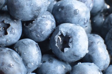 Sulu olgun böğürtlenlerin Macro fotoğrafı.