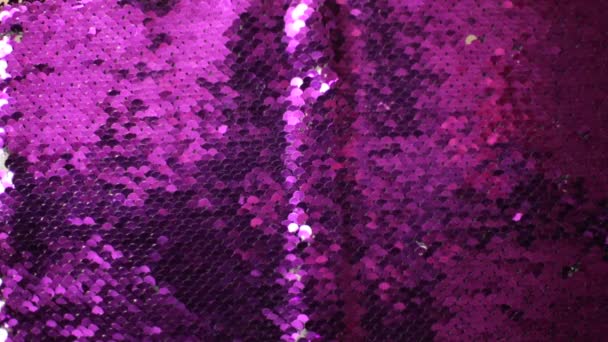 Scintillante Sfondo Glitter Paillettes Texture Bokeh Con Lucentezza Iridescente — Video Stock