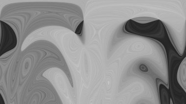 Doymuş modaya uygun açık gri arkaplan, süper soyut bir illüstrasyonun parlak siyah beyaz tasarımı