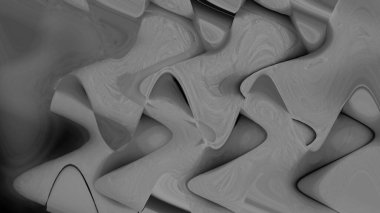 Doymuş modaya uygun açık gri arkaplan, süper soyut bir illüstrasyonun parlak siyah beyaz tasarımı