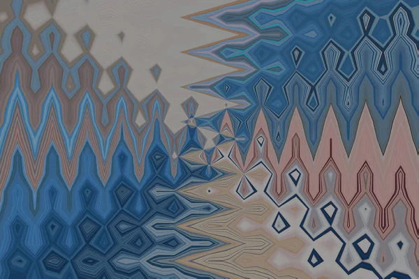 Beau Motif Fond Bleu Multicolore Lumineux Illustration Abstraite Tendance Design — Photo