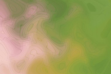 Doymuş trend açık yeşil-pembe çok renkli arkaplan, süper soyut desen çiziminin parlak ilginç tasarımı