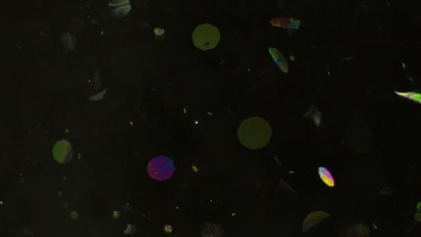 Absztrakt Makró Videó Háttér Készlet Szappanbuborékok Szilánkok Fényes Csillogó Üveg — Stock videók