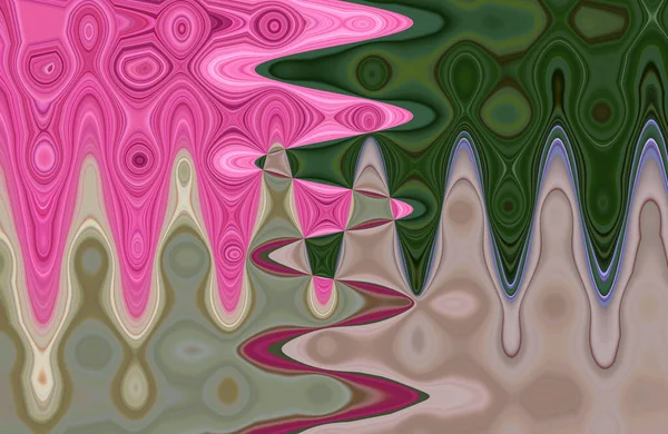 Кольоровий Зелено Рожевий Насичений Фон Абстрактна Яскрава Ілюстрація — стокове фото