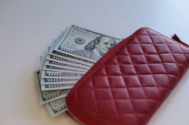 100 dolarlık banknotlar halinde yüklü miktarda nakit.