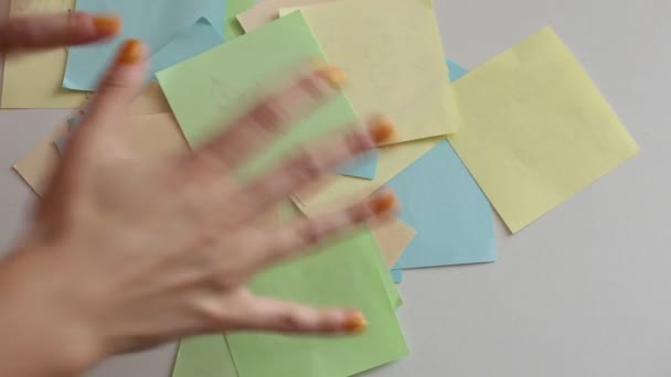 Fortune Dire Aide Morceaux Papier Multicolores Prévisions Intéressantes — Video