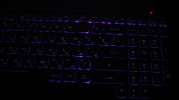 键入黑色键盘 — 图库视频影像