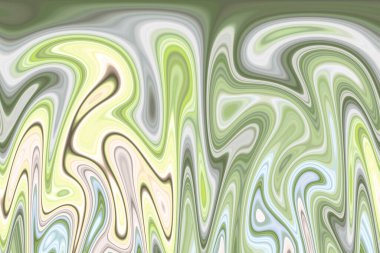 Son derece zengin soyut desen yeşil çizimin farklı tonları