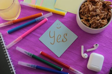  Etiketlere ve notlara yazmak için bir sürü açık alan ve notlar üzerine sözcükler