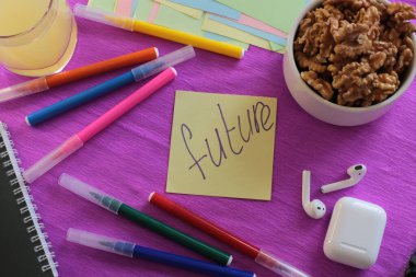  Etiketlere ve notlara yazmak için bir sürü açık alan ve notlar üzerine sözcükler