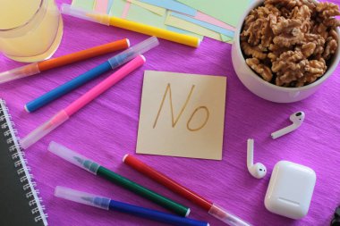  Etiketlere ve notlara yazmak için bir sürü açık alan ve notlar üzerine sözcükler