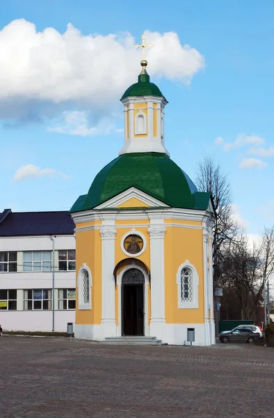 Chapel Krasnogorskaya Square Trinity Lavra Sergius City Sergiyev Posad — Stock Photo, Image