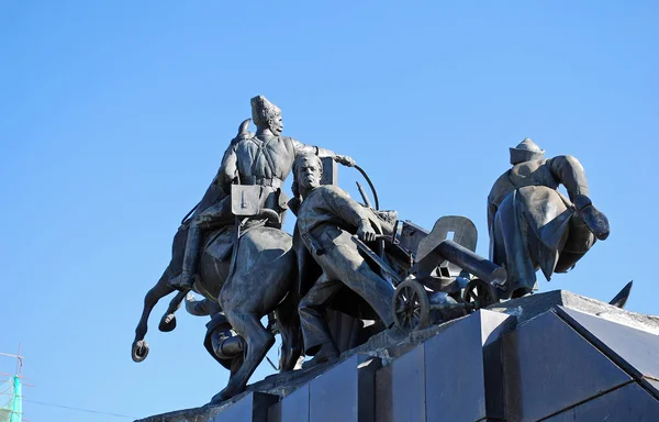 Monument Chapayev Samara Russia — Stock Photo, Image