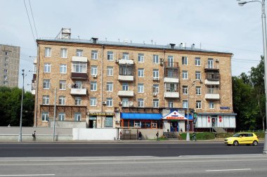  Şehir manzarası. Volokolamskoye Otoyolu, 110. Moskova. Rusya