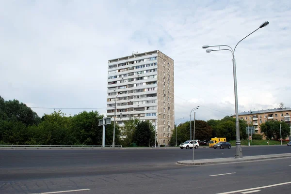 Edifício Vários Andares Habitado Estrada Volokolamsk Moscovo — Fotografia de Stock