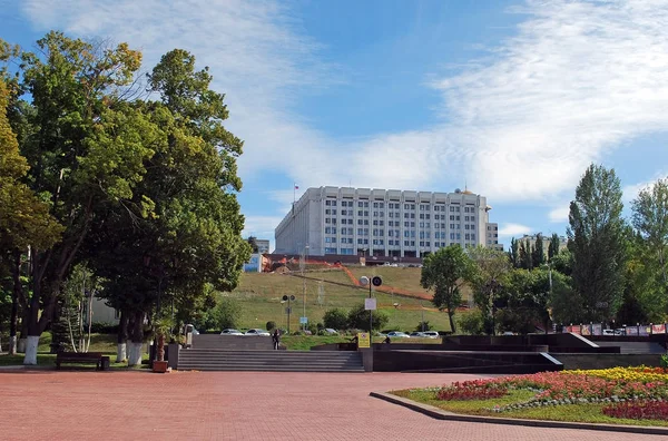 Regierungshaus Der Samara Region Blick Von Der Wolzhsky Allee Stadt — Stockfoto