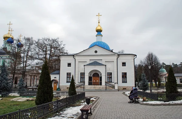 Chiesa Kazanskaja Monastero Optina Pustyn Città Kozelsk Russia — Foto Stock