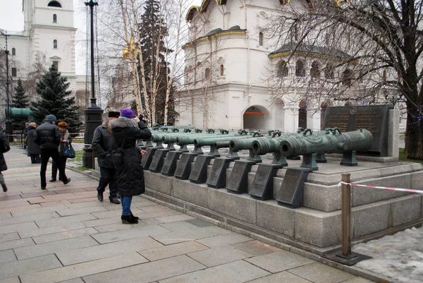 Armas Antigas Praça Catedral Moscovo — Fotografia de Stock