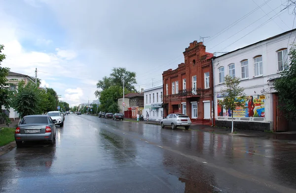 Yağmurdan Sonra Morshansk Şehri Tambov Bölgesi Rusya — Stok fotoğraf