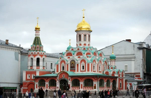 Temple Kazan Icon Mother God Red Square City Moscow Russia — Stock Photo, Image