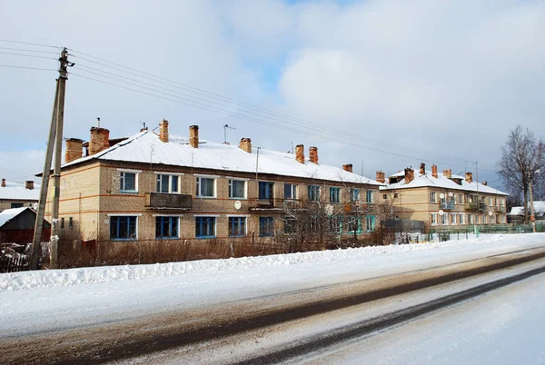 Cuartel Dos Pisos Pueblo Karmanovo Distrito Gagarin Región Smolensk Rusia — Foto de Stock