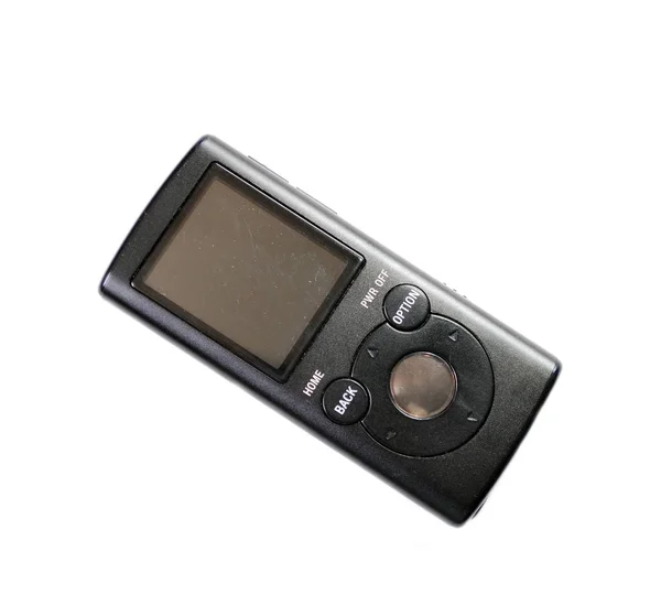 Black Mp3 Player Isolated — Stock Photo, Image