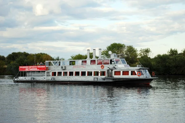 Wasserbus Auf Dem Moskauer Fluss — Stockfoto