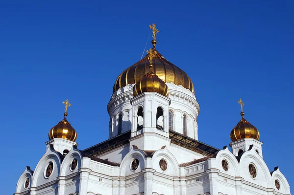 Főváros Központjában Található Katedrális Megváltó Krisztus Székesegyház Moszkva Oroszország — Stock Fotó