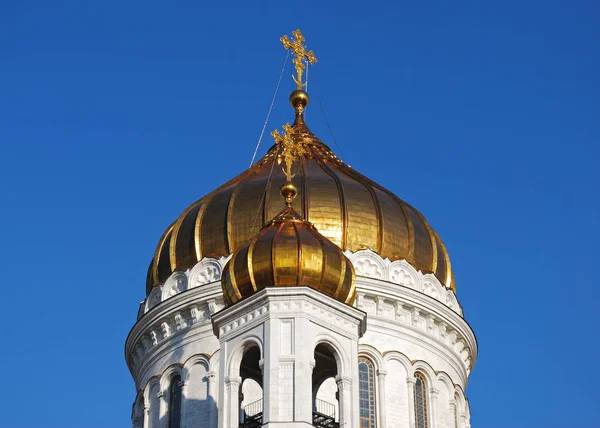 Cathédrale Principale Dans Centre Capitale Est Cathédrale Christ Sauveur Moscou — Photo