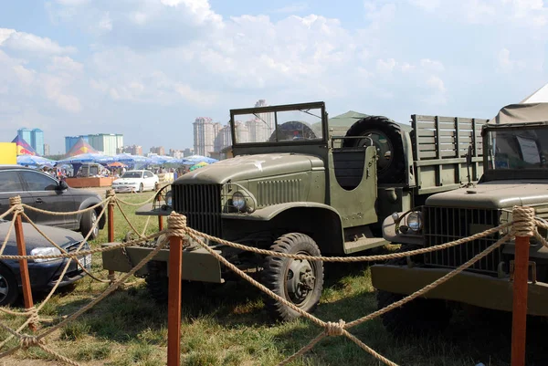 Equipo Militar Antiguo Autoexotic 2010 Tushino Moscú Rusia — Foto de Stock