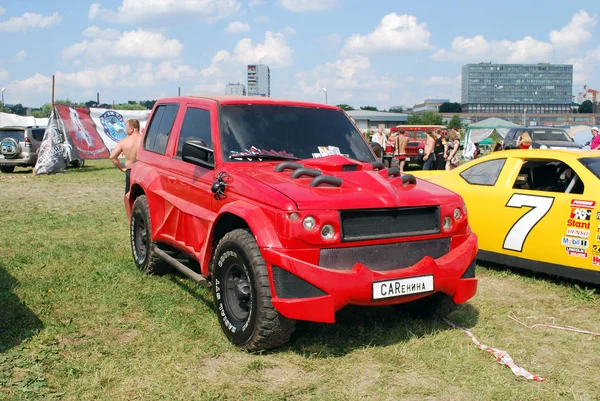 Tushino Otomatik Exotica 2010 Mitsubishi Pajero Moskova Rusya — Stok fotoğraf