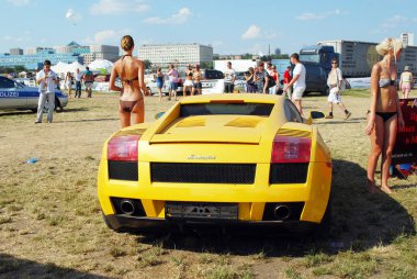 Tushino 2010 Autoexotics de Lamborghini araba. Moskova. Rusya.